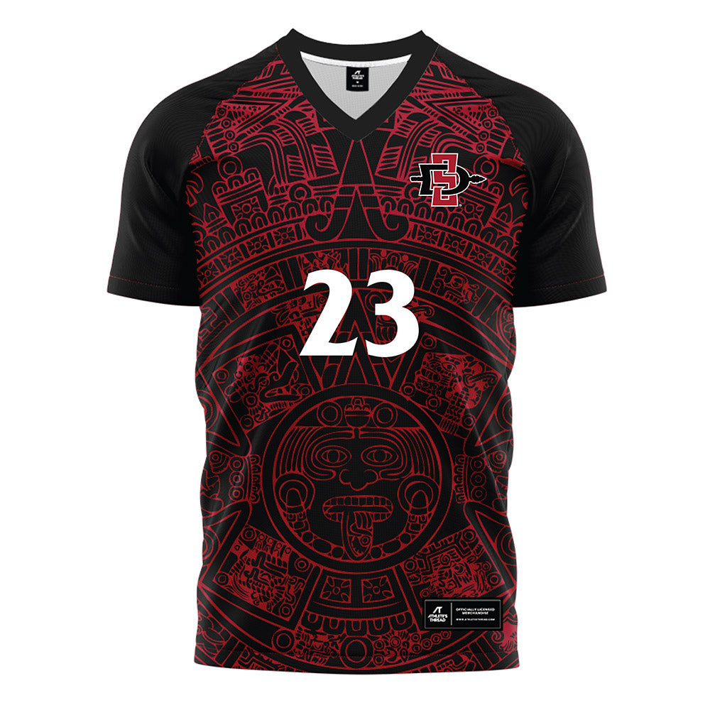 SDSU - NCAA Men's Soccer : Giovanni Aguirre - Soccer Jersey-0