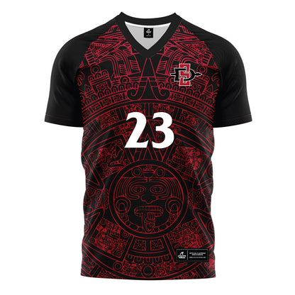 SDSU - NCAA Men's Soccer : Giovanni Aguirre - Soccer Jersey-0