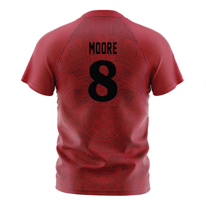 SDSU - NCAA Women's Soccer : Kendall Moore - Red Soccer Jersey-1