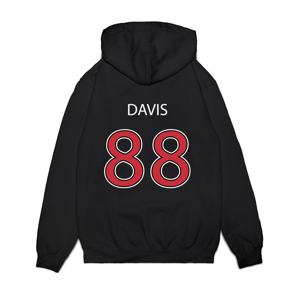 SDSU - NCAA Football : Kainoa Davis - Vintage Premium Hooded Sweatshirt-1