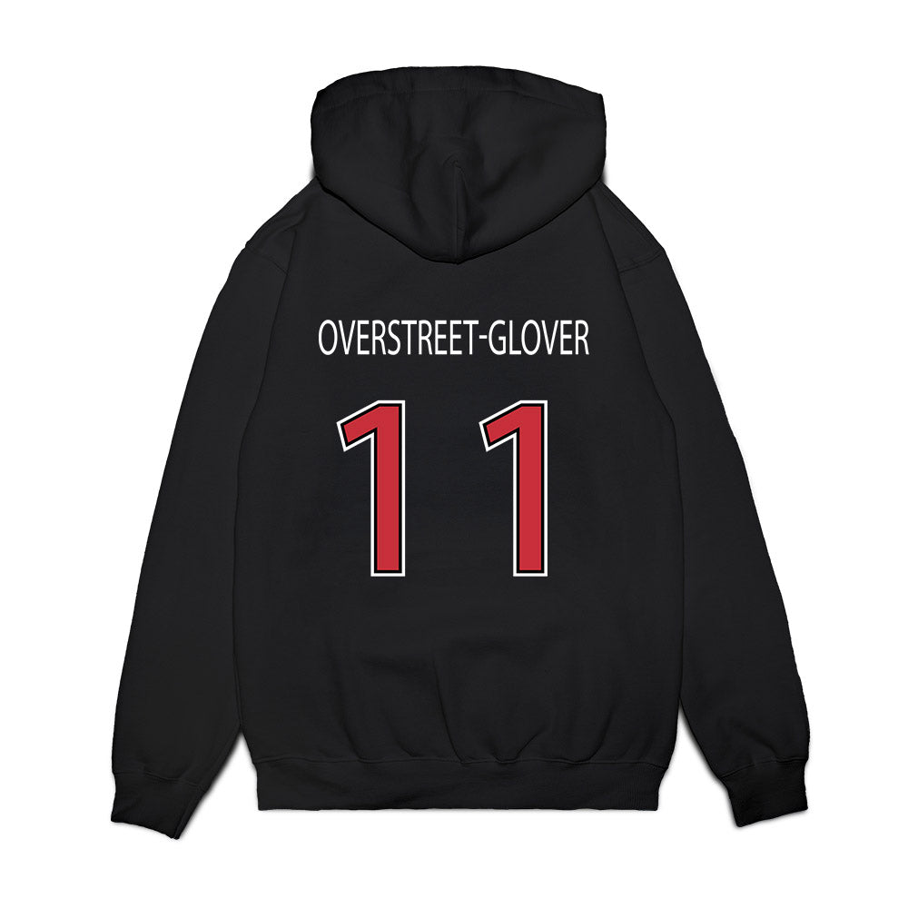 SDSU - NCAA Football : Deyhare Overstreet-Glover - Vintage Premium Hooded Sweatshirt-1