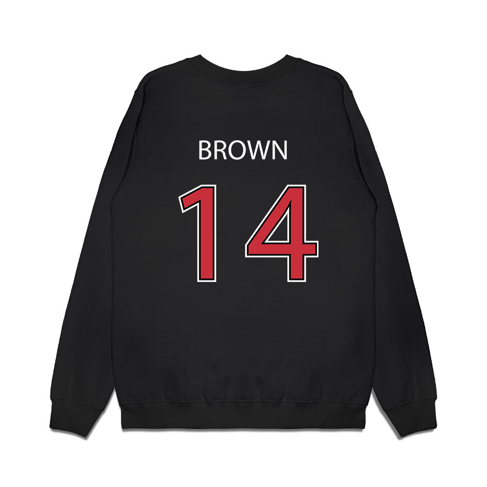 SDSU - NCAA Football : Donovan Brown - Vintage Premium Crewneck Sweatshirt-1