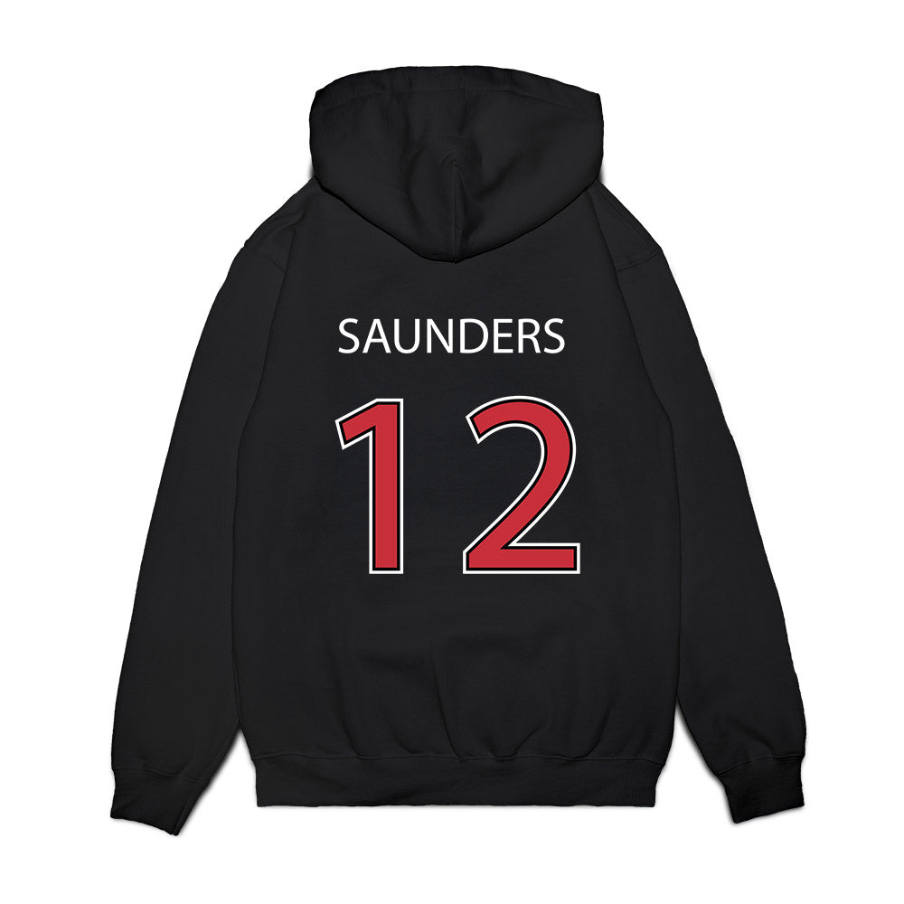 SDSU - NCAA Football : Stone Saunders - Vintage Premium Hooded Sweatshirt-1