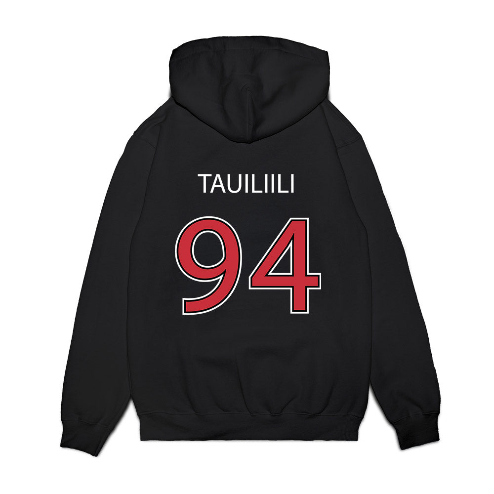 SDSU - NCAA Football : Tuaoa Tauiliili - Vintage Premium Hooded Sweatshirt-1