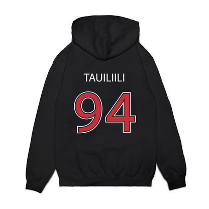 SDSU - NCAA Football : Tuaoa Tauiliili - Vintage Premium Hooded Sweatshirt-1