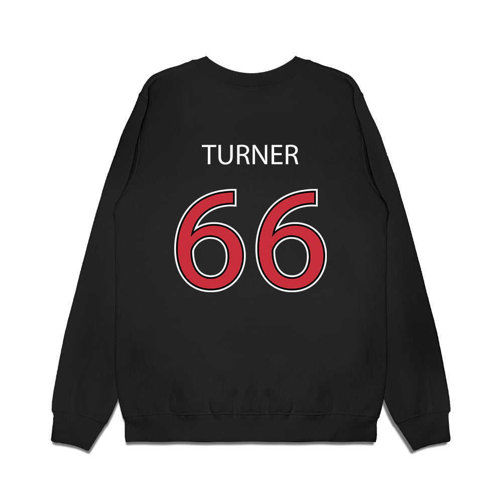 SDSU - NCAA Football : Justice Turner - Vintage Premium Crewneck Sweatshirt-1