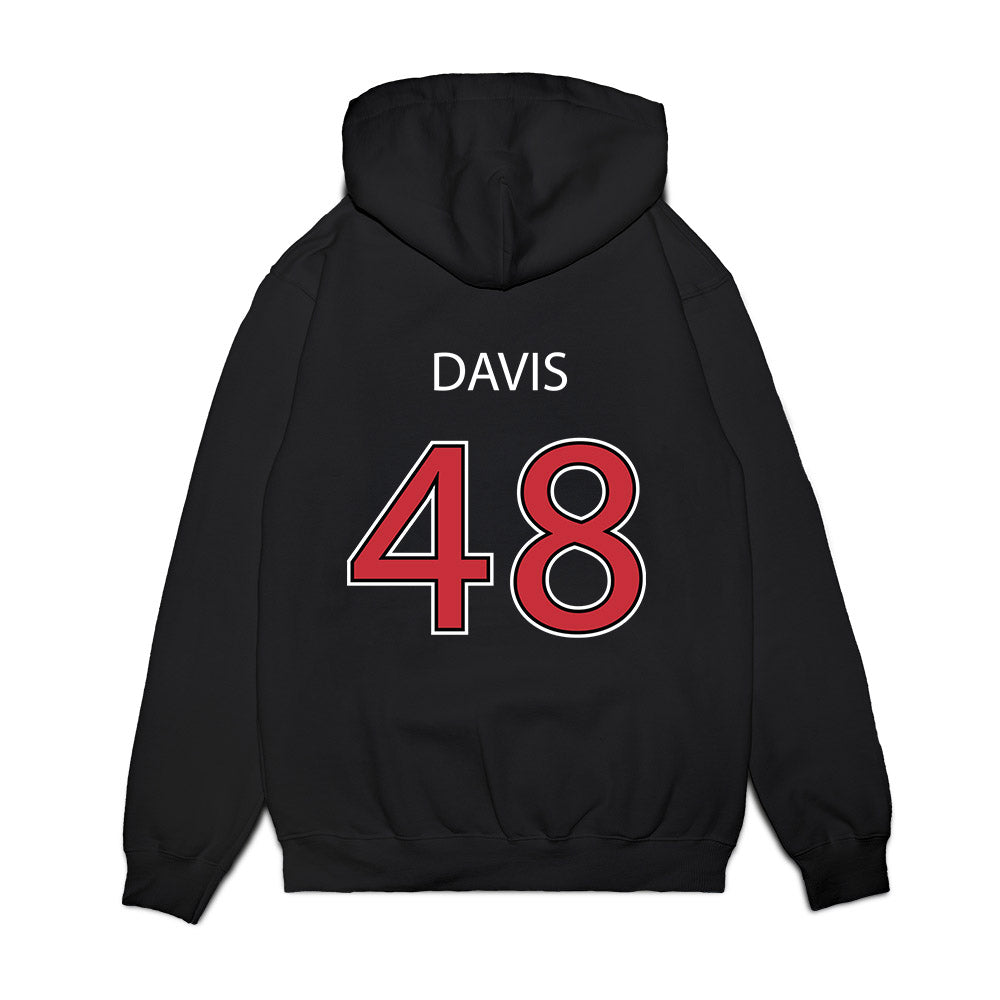 SDSU - NCAA Football : Kainoa Davis - Vintage Premium Hooded Sweatshirt-1
