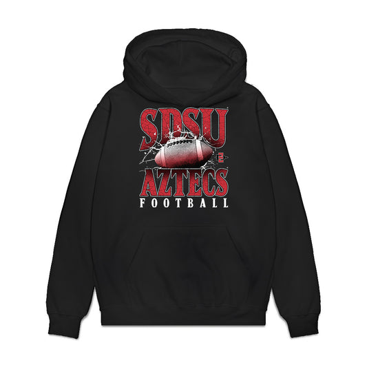 SDSU - NCAA Football : Delphyn Ngaleu - Vintage Premium Hooded Sweatshirt-0