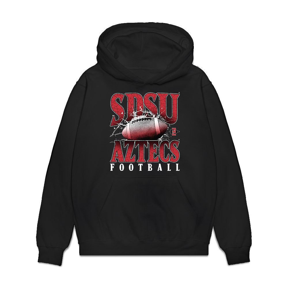 SDSU - NCAA Football : Kainoa Davis - Vintage Premium Hooded Sweatshirt-0