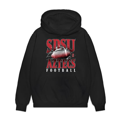 SDSU - NCAA Football : Deyhare Overstreet-Glover - Vintage Premium Hooded Sweatshirt-0