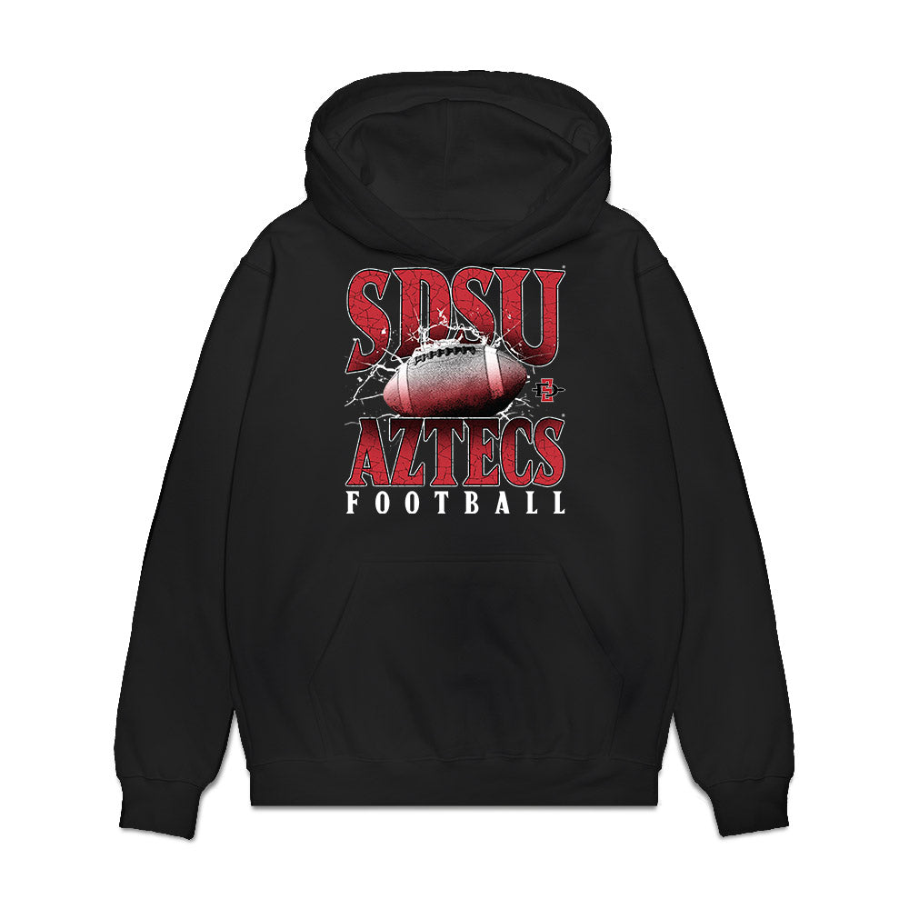 SDSU - NCAA Football : Kainoa Davis - Vintage Premium Hooded Sweatshirt-0