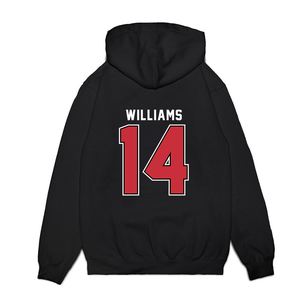 SDSU - NCAA Women's Basketball : Nala Williams - Vintage Shersey Premium Hooded Sweatshirt-1