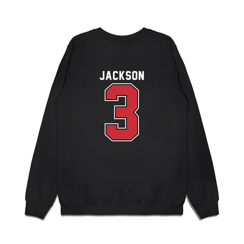 SDSU - NCAA Women's Basketball : Alyssa Jackson - Vintage Shersey Premium Crewneck Sweatshirt-1