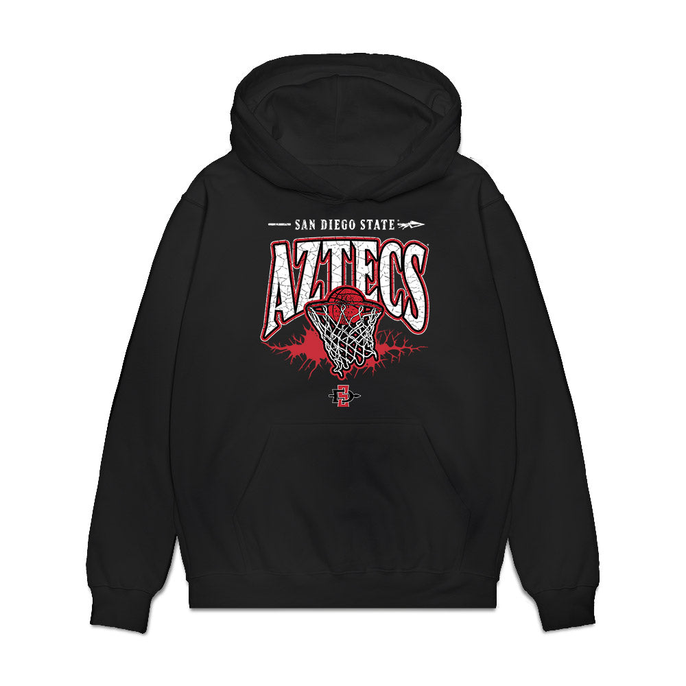 SDSU - NCAA Women's Basketball : Alyssa Jackson - Vintage Shersey Premium Hooded Sweatshirt-0