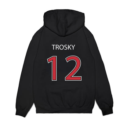 SDSU - NCAA Baseball : Jabin Trosky - Vintage Shersey Premium Hooded Sweatshirt-1