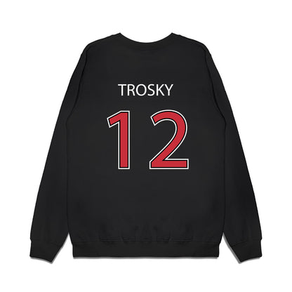 SDSU - NCAA Baseball : Jabin Trosky - Vintage Shersey Premium Crewneck Sweatshirt-1