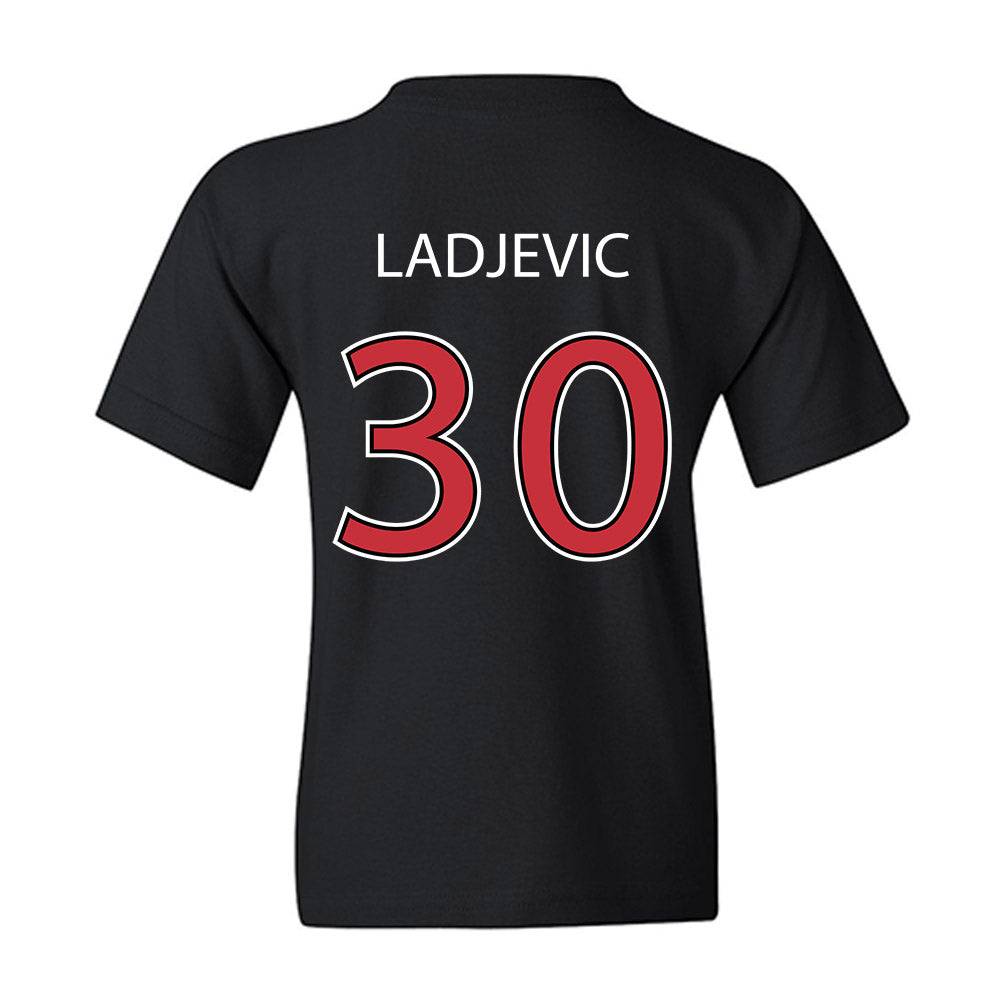 SDSU - NCAA Baseball : David Ladjevic - Vintage Shersey Youth T-Shirt-1