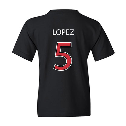 SDSU - NCAA Baseball : Nate Lopez - Vintage Shersey Youth T-Shirt-1