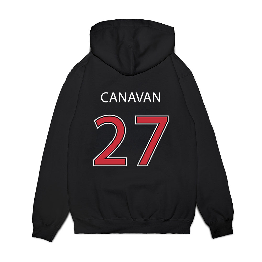 SDSU - NCAA Baseball : Chris Canavan - Vintage Shersey Premium Hooded Sweatshirt-1