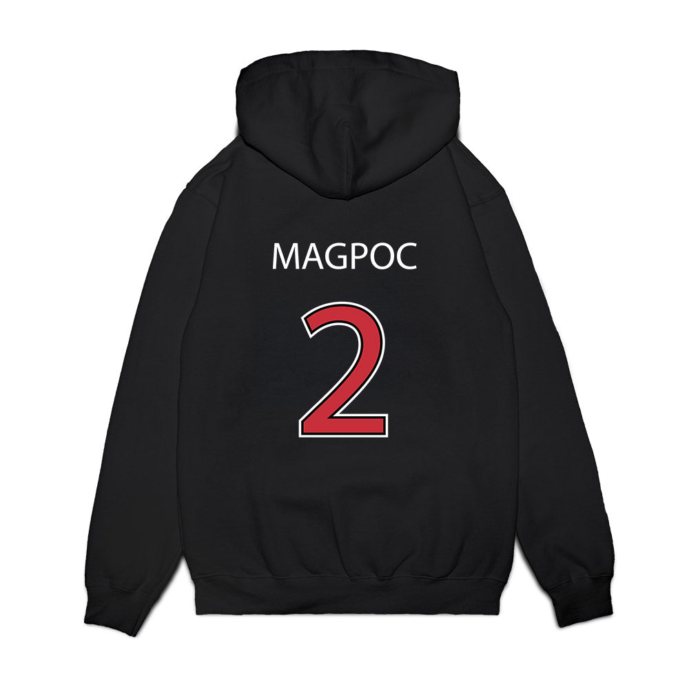 SDSU - NCAA Baseball : Adam Magpoc - Vintage Shersey Premium Hooded Sweatshirt-1