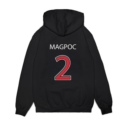 SDSU - NCAA Baseball : Adam Magpoc - Vintage Shersey Premium Hooded Sweatshirt-1