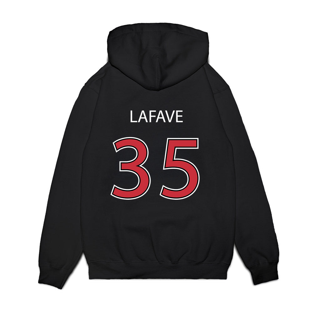 SDSU - NCAA Baseball : Colton Lafave - Vintage Shersey Premium Hooded Sweatshirt-1