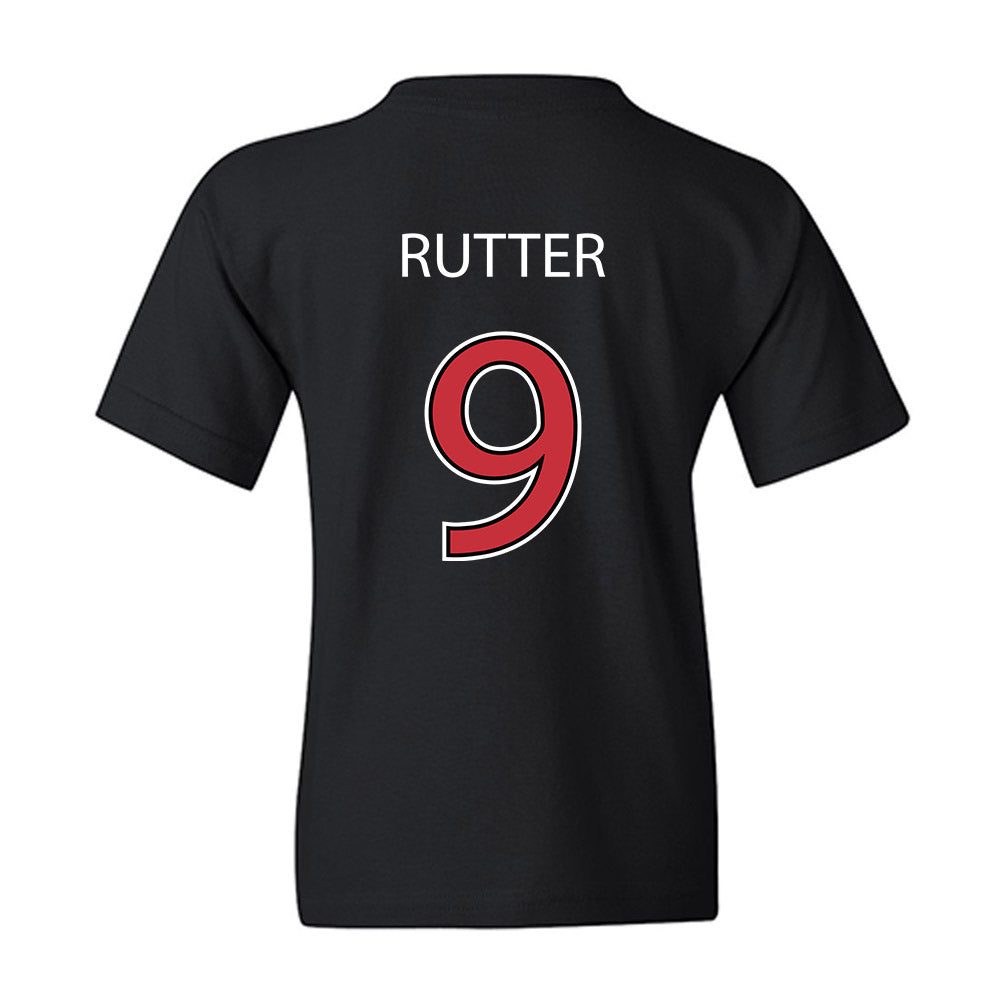 SDSU - NCAA Baseball : Drew Rutter - Vintage Shersey Youth T-Shirt-1