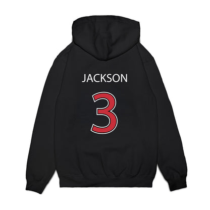 SDSU - NCAA Baseball : Jake Jackson - Vintage Shersey Premium Hooded Sweatshirt-1