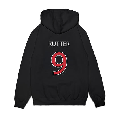 SDSU - NCAA Baseball : Drew Rutter - Vintage Shersey Premium Hooded Sweatshirt-1
