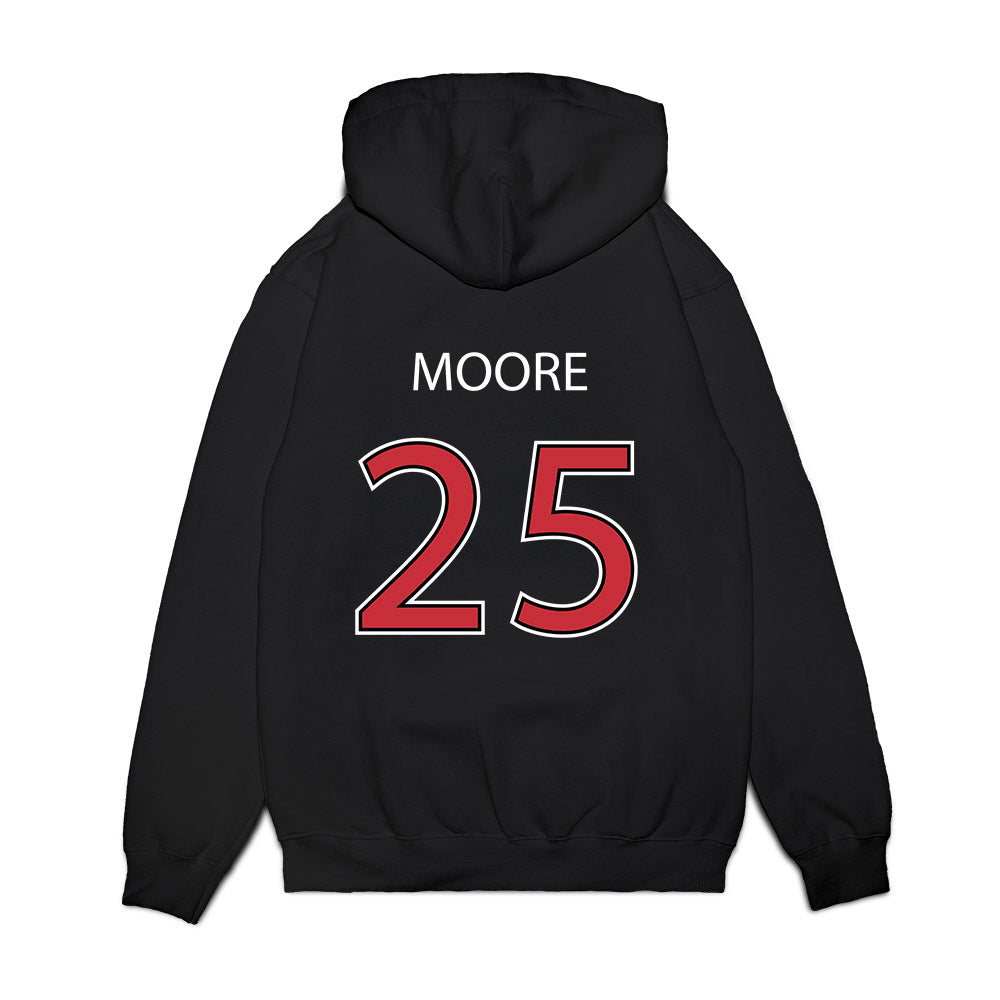 SDSU - NCAA Baseball : Carson Moore - Vintage Shersey Premium Hooded Sweatshirt-1