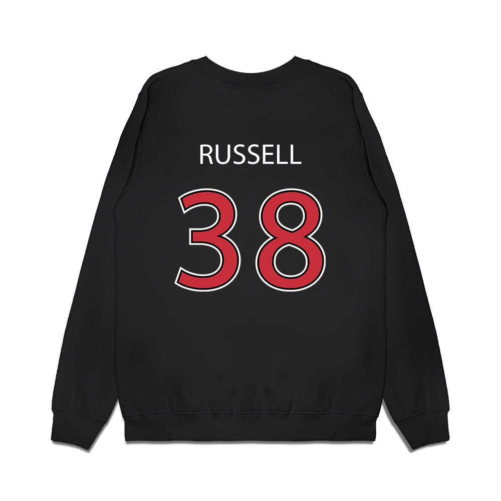 SDSU - NCAA Baseball : Aidan Russell - Vintage Shersey Premium Crewneck Sweatshirt-1