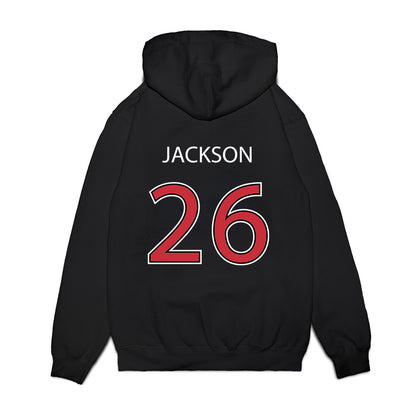 SDSU - NCAA Baseball : Ryan Jackson - Vintage Shersey Premium Hooded Sweatshirt-1
