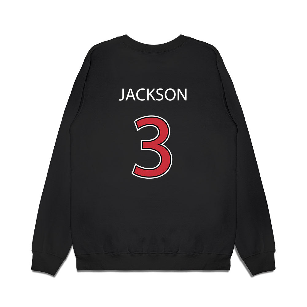 SDSU - NCAA Baseball : Jake Jackson - Vintage Shersey Premium Crewneck Sweatshirt-1