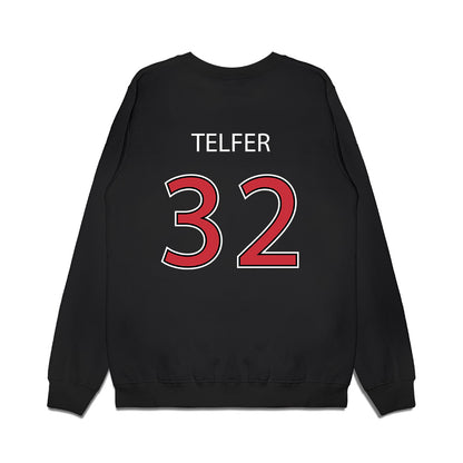 SDSU - NCAA Baseball : Trey Telfer - Vintage Shersey Premium Crewneck Sweatshirt-1