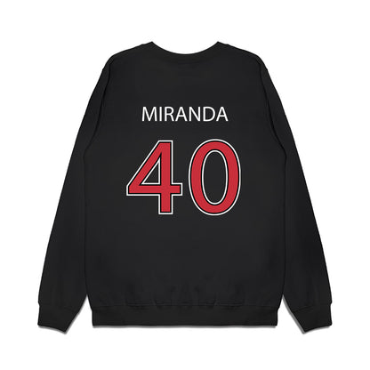 SDSU - NCAA Baseball : Evan Miranda - Vintage Shersey Premium Crewneck Sweatshirt-1
