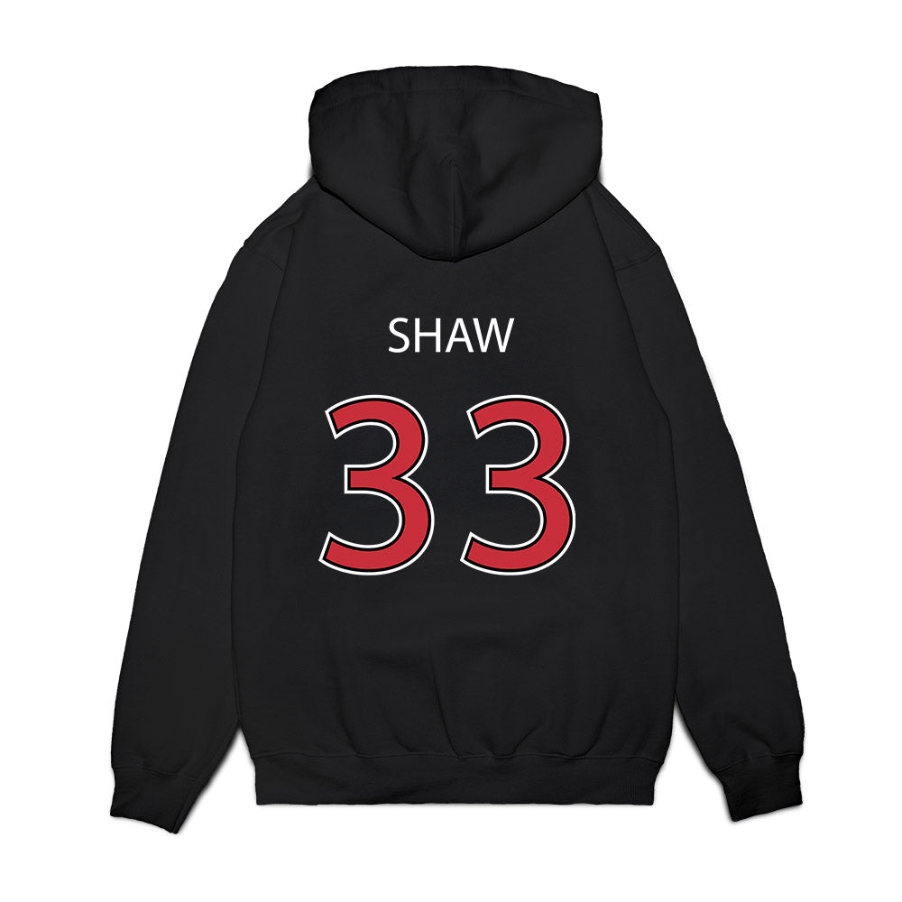 SDSU - NCAA Baseball : Connor Shaw - Vintage Shersey Premium Hooded Sweatshirt-1