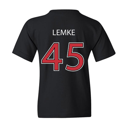 SDSU - NCAA Baseball : Simon Lemke - Vintage Shersey Youth T-Shirt-1