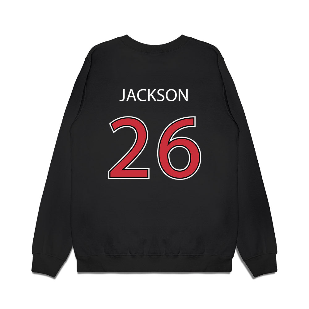 SDSU - NCAA Baseball : Ryan Jackson - Vintage Shersey Premium Crewneck Sweatshirt-1