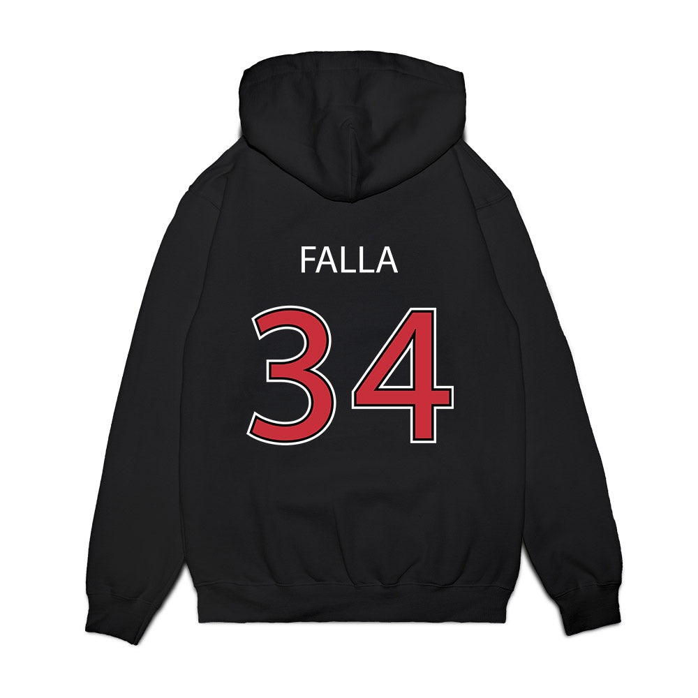 SDSU - NCAA Baseball : Nick Falla - Vintage Shersey Premium Hooded Sweatshirt-1