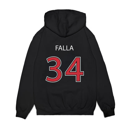 SDSU - NCAA Baseball : Nick Falla - Vintage Shersey Premium Hooded Sweatshirt-1
