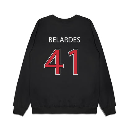 SDSU - NCAA Baseball : Alec Belardes - Vintage Shersey Premium Crewneck Sweatshirt-1