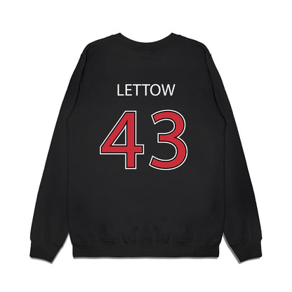 SDSU - NCAA Baseball : Rohan Lettow - Vintage Shersey Premium Crewneck Sweatshirt-1