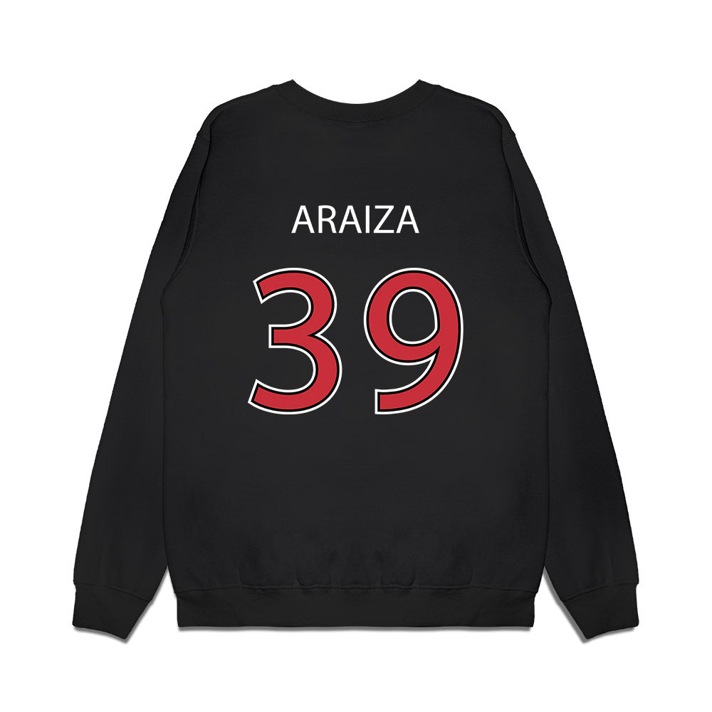 SDSU - NCAA Baseball : Issac Araiza - Vintage Shersey Premium Crewneck Sweatshirt-1