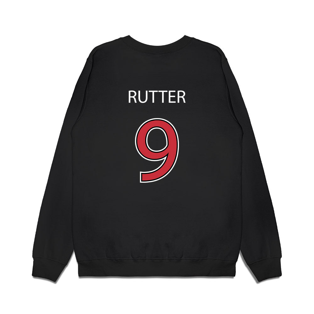 SDSU - NCAA Baseball : Drew Rutter - Vintage Shersey Premium Crewneck Sweatshirt-1