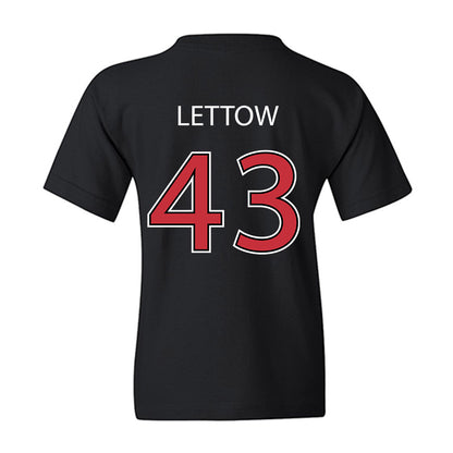 SDSU - NCAA Baseball : Rohan Lettow - Vintage Shersey Youth T-Shirt-1