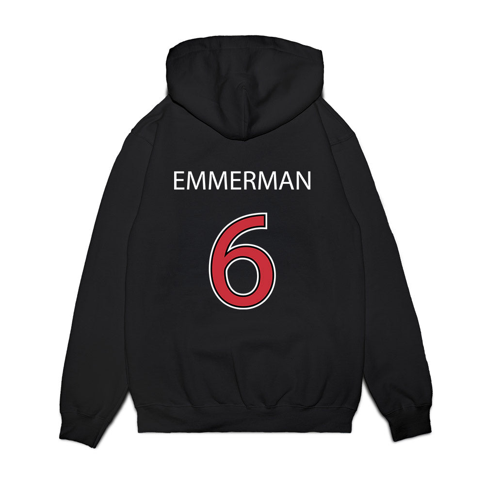SDSU - NCAA Baseball : Marc Emmerman - Vintage Shersey Premium Hooded Sweatshirt-1