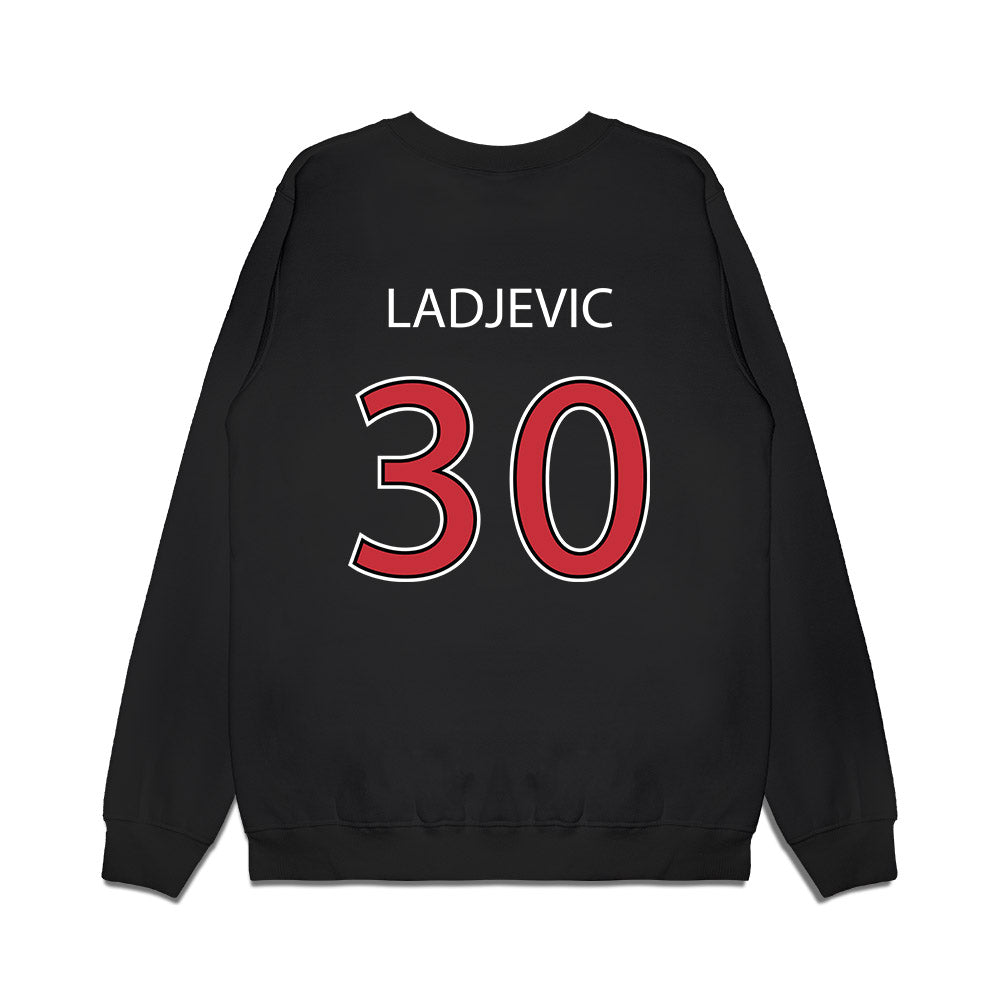 SDSU - NCAA Baseball : David Ladjevic - Vintage Shersey Premium Crewneck Sweatshirt-1