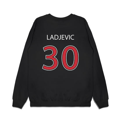 SDSU - NCAA Baseball : David Ladjevic - Vintage Shersey Premium Crewneck Sweatshirt-1