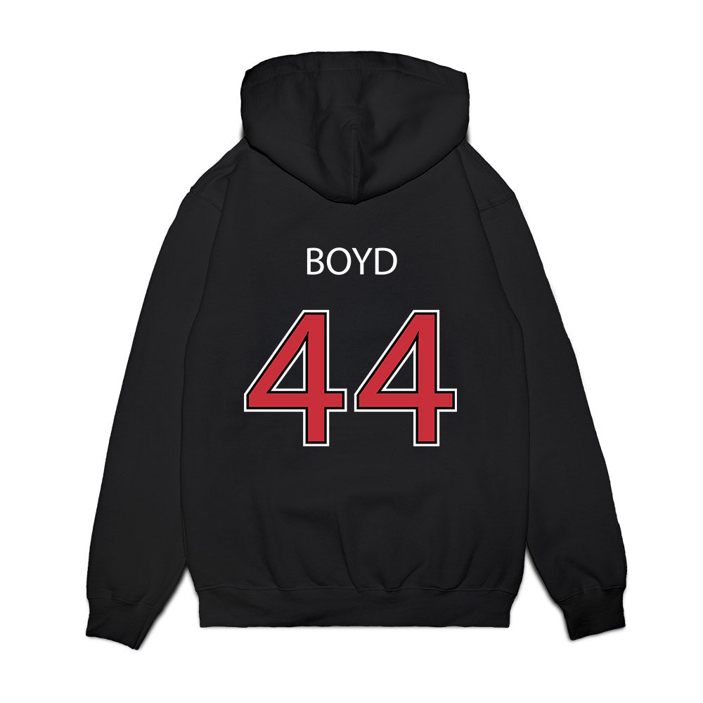 SDSU - NCAA Baseball : Reeve Boyd - Vintage Shersey Premium Hooded Sweatshirt-1