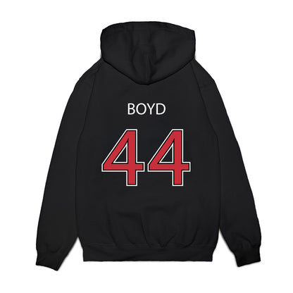 SDSU - NCAA Baseball : Reeve Boyd - Vintage Shersey Premium Hooded Sweatshirt-1
